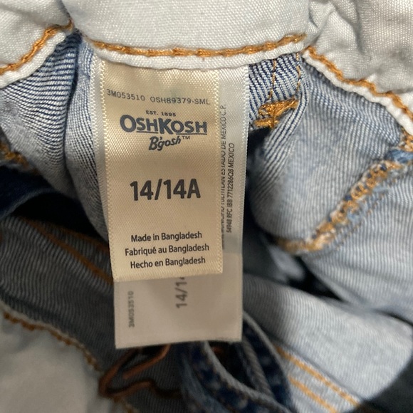 OshKosh B'Gosh girls 14 denim overalls 💕 adorable and great condition! - Picture 3 of 11